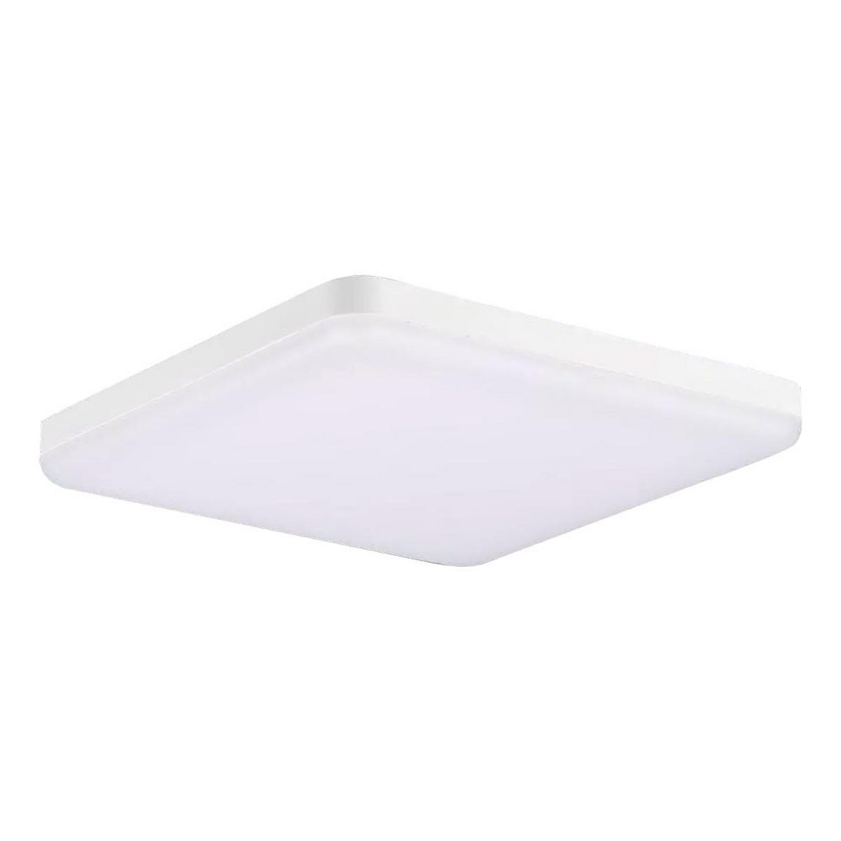 LED DECKENLEUCHTE Aluminium Weiß Eckig - Weiß, Metall (17/17/3.2cm)