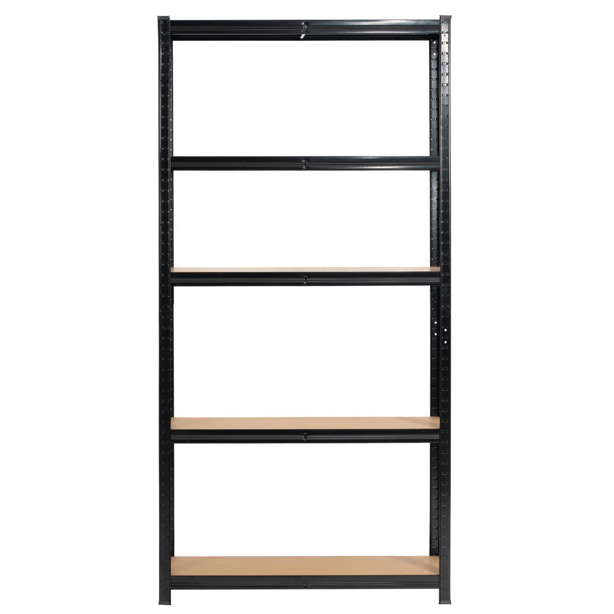 SCHWERLASTREGAL Schwarz 90x30x180 cm - Schwarz, Metall (90/180/30cm) - Akord