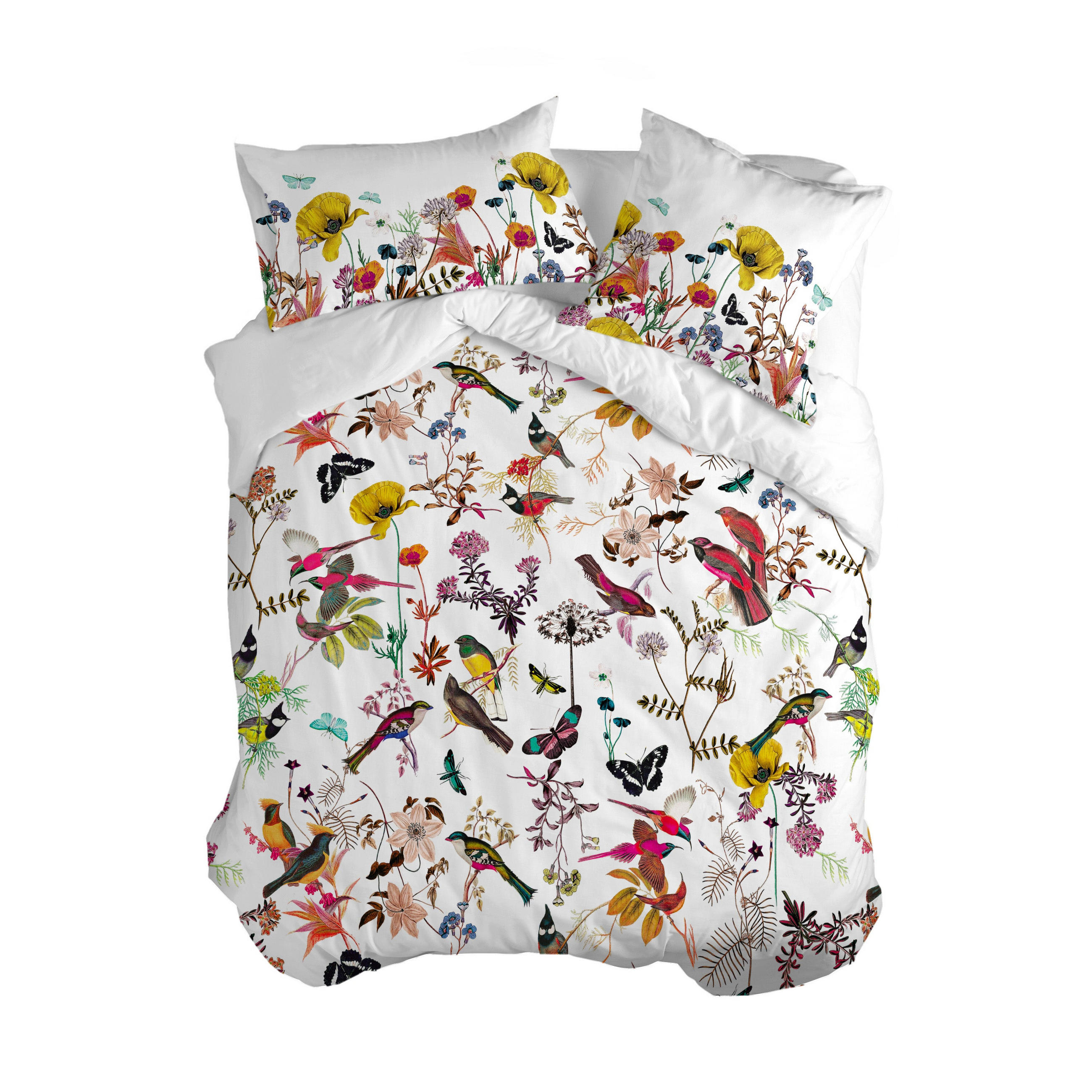 BETTBEZUG birds of paradise 180x220 cm (komfortgrösse) mehrfarbig - Multicolor, Textil (180/220cm) - Happy Friday