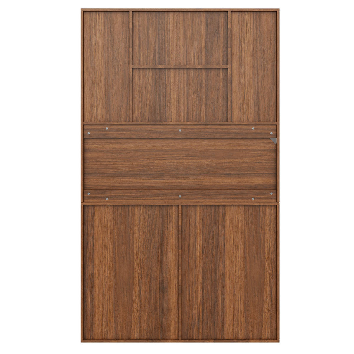 BUFFET DE-37602 106/40/178 cm mit PE-Rattan Natur - Naturfarben, Holzwerkstoff (106/178/40cm) - ComfortXL