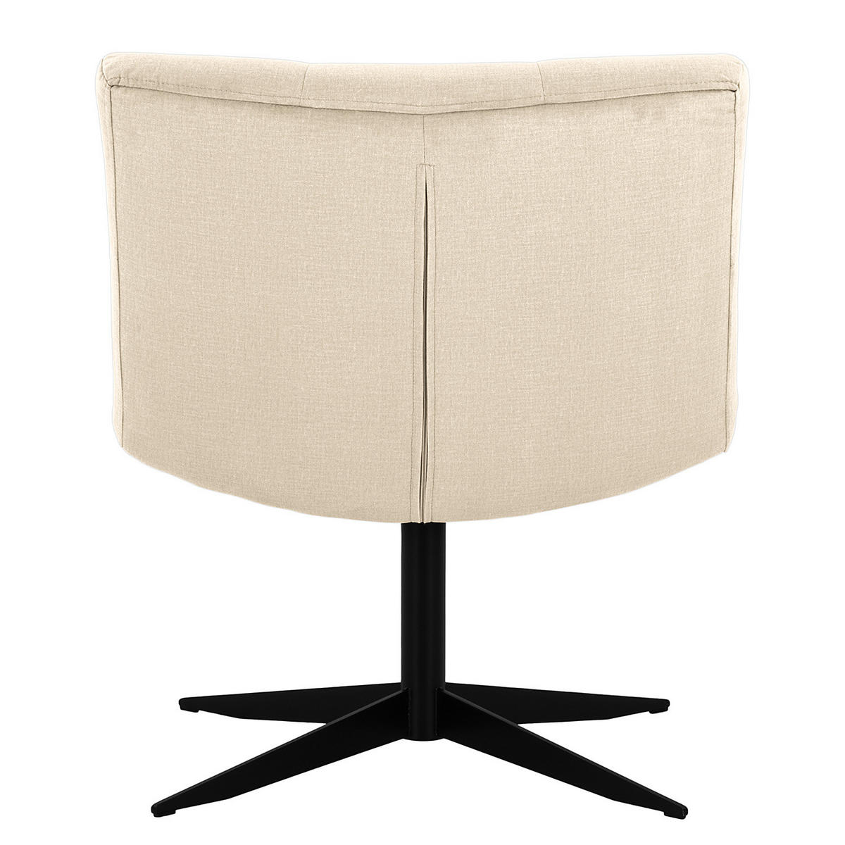 SESSEL - Kaschmir/Schwarz, Textil/Metall (67/82/74cm) - home24