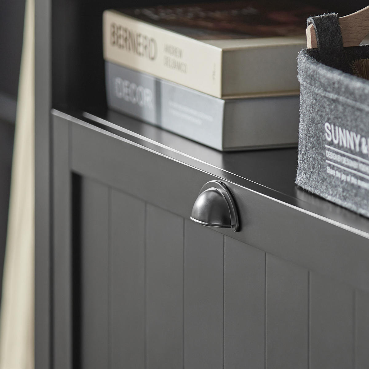 SCHUHSCHRANK Schwarz - Schwarz, Holzwerkstoff (80/110/24cm) - SoBuy