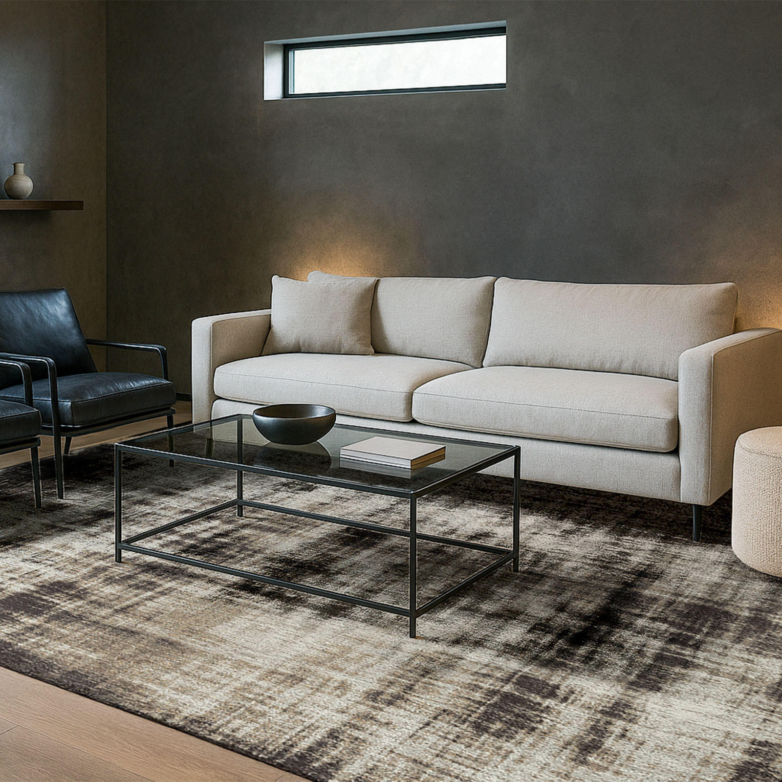 TEPPICH Breeze Night Road 170/240 cm - Schwarz, Textil (170/240cm) - Lola&Moi