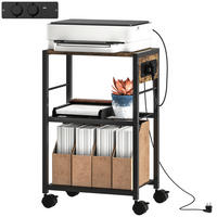 DRUCKERSTÄNDER DE-09734 Rustikalbraun - Braun, Holzwerkstoff/Metall (28/64.5/42cm) - ComfortXL