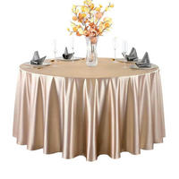 TISCHDECKE Rund 280 cm Hellbraun - Braun, Textil (280/280/1.5cm)