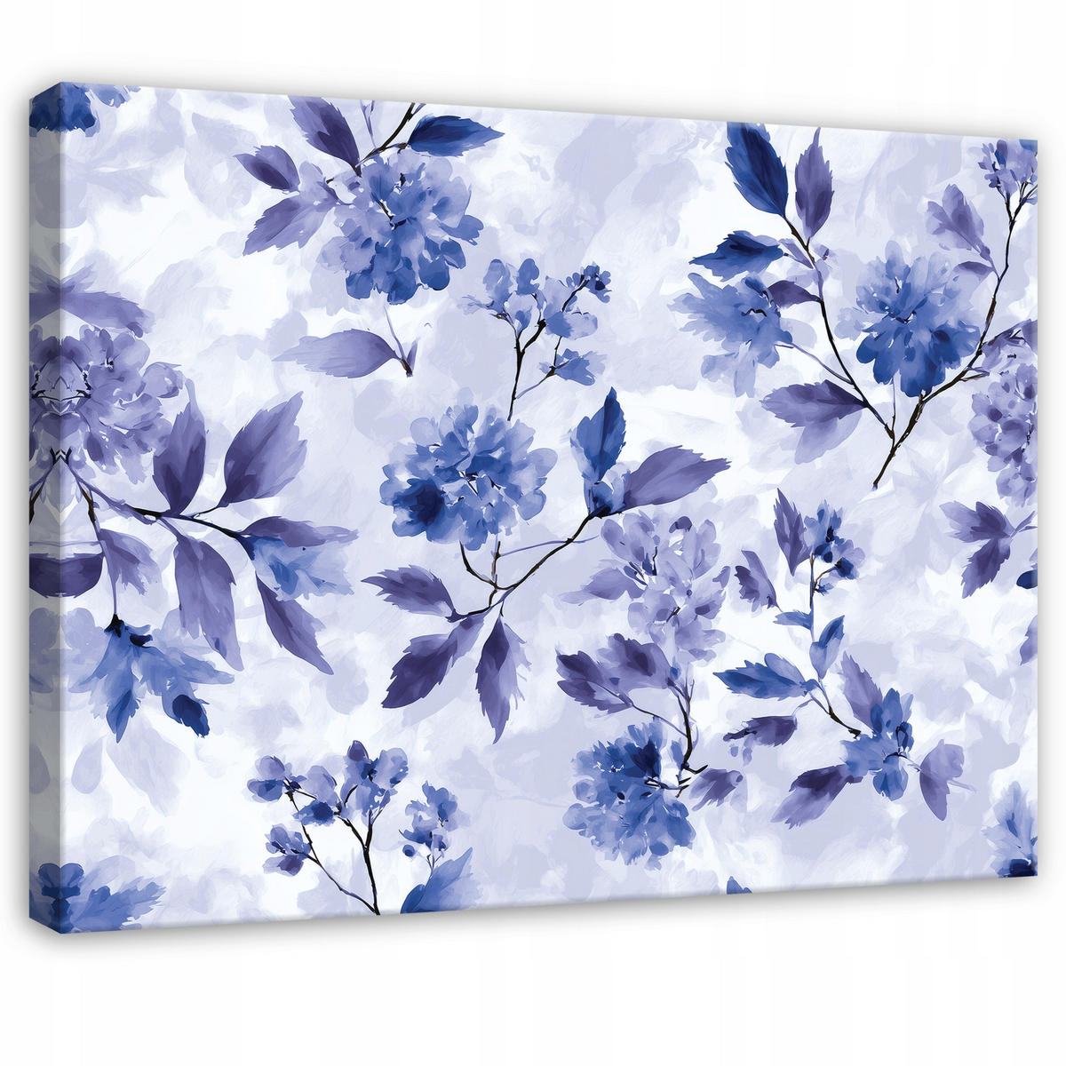 LEINWANDBILD Blumen Blätter Lila 100x70 cm - Multicolor, Holzwerkstoff (100/70cm) - Wallarena