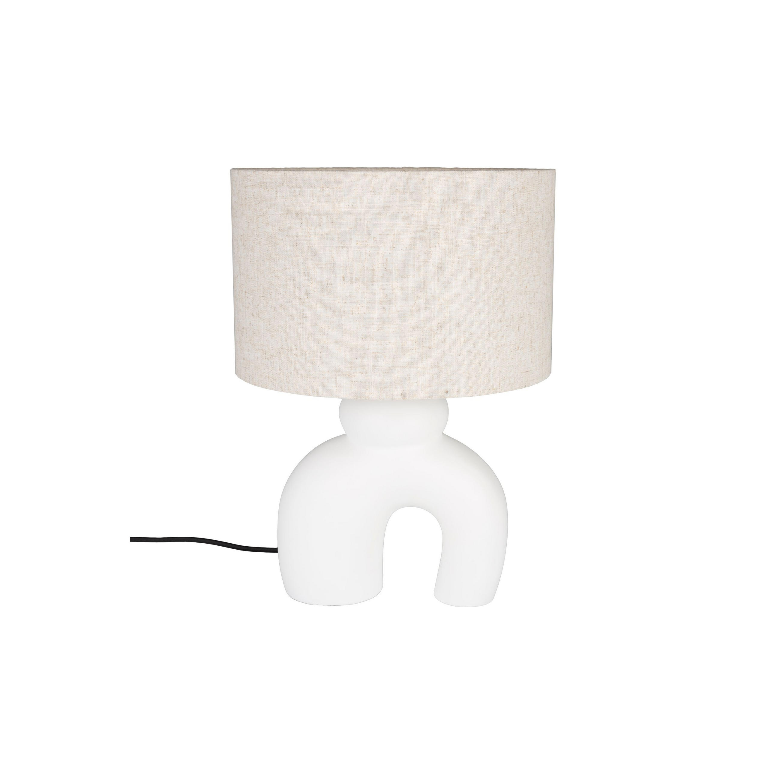 TISCHLAMPE Bibi Off-White - Weiß, Stein (30/30/41.5cm) - Zuiver