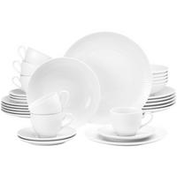 KOMBI-SERVICE Amina Weiß 30er Set - Weiß, Keramik (1/1/1cm) - Seltmann Weiden