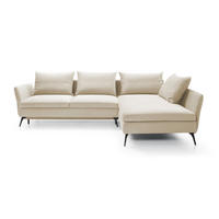 ECKSOFA Demisbal Cremeweiß mit Bettkasten - Creme, Textil (282/182cm) - Selsey