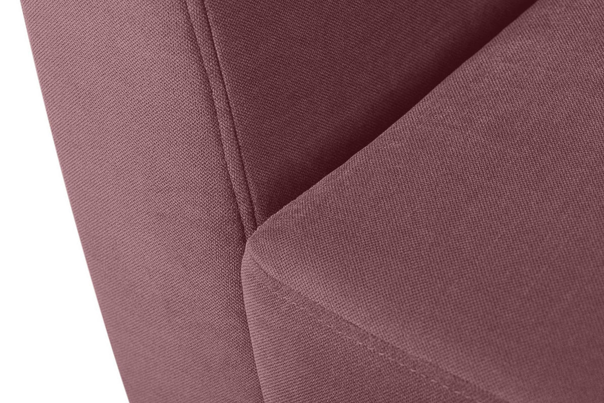 SESSEL TAGIO Massivholz-Beine, rosa - Koralle/Braun, Buchenholz/Textil (86/80/88cm) - KONSIMO®
