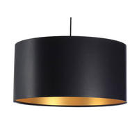 HÄNGELEUCHTE Gold 50/25 cm - Goldfarben/Schwarz, Kunststoff (50/0.8/25cm) - ONZENO