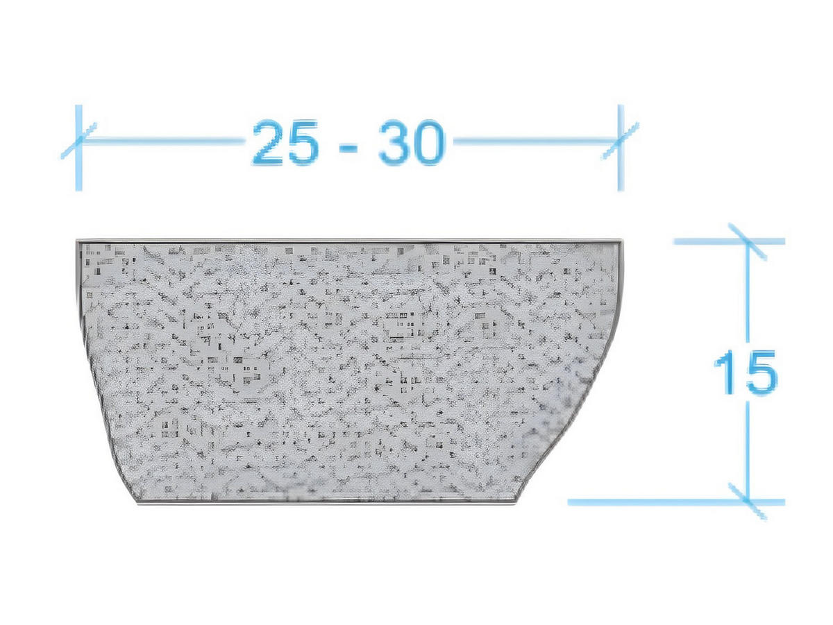 WASCHBECKEN - Stein - Grau - STONE - Grau, Stein (30/15/30cm) - Vente-Unique