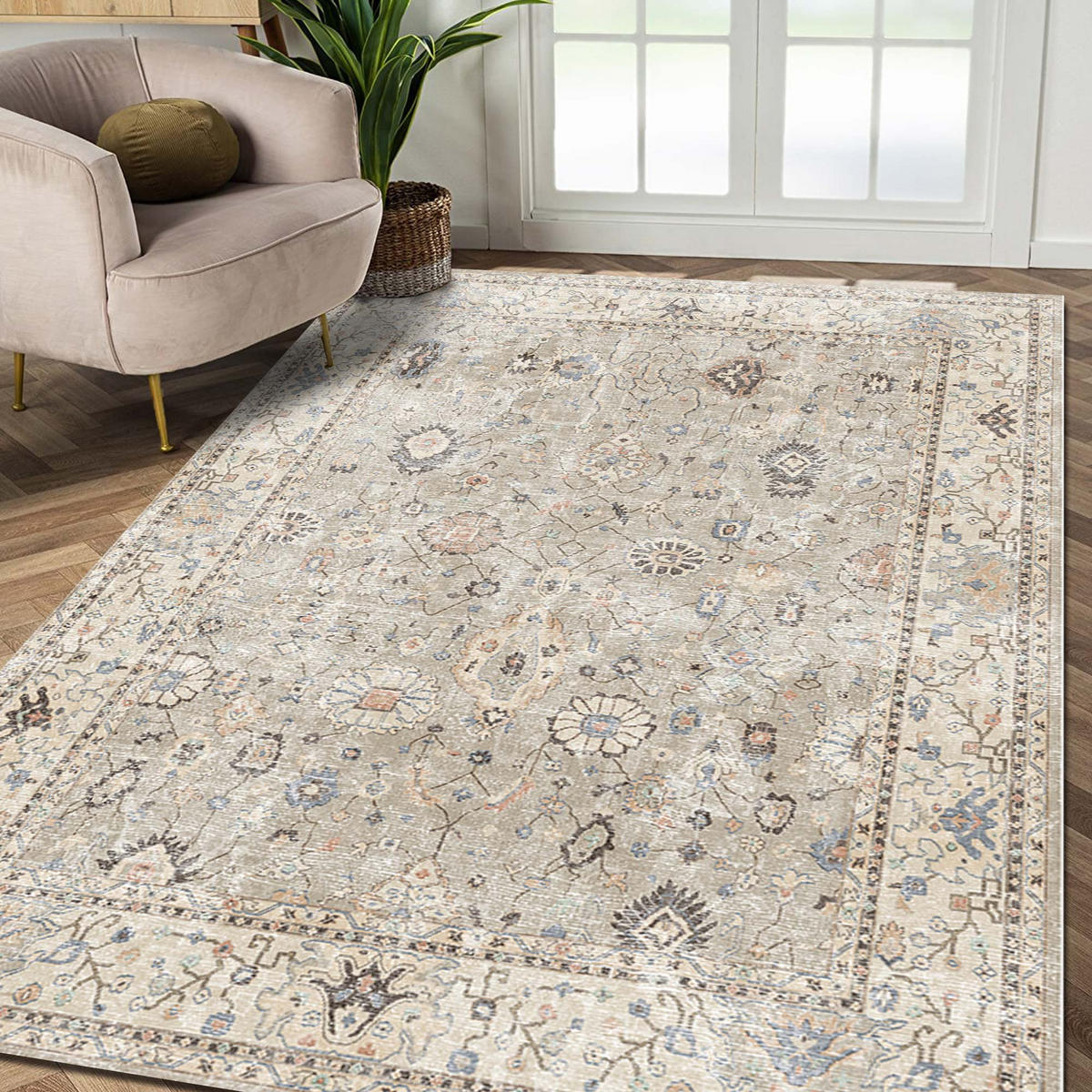 TEPPICH Monty 120x180 cm - Multicolor, Textil (120/180cm) - Bamyum