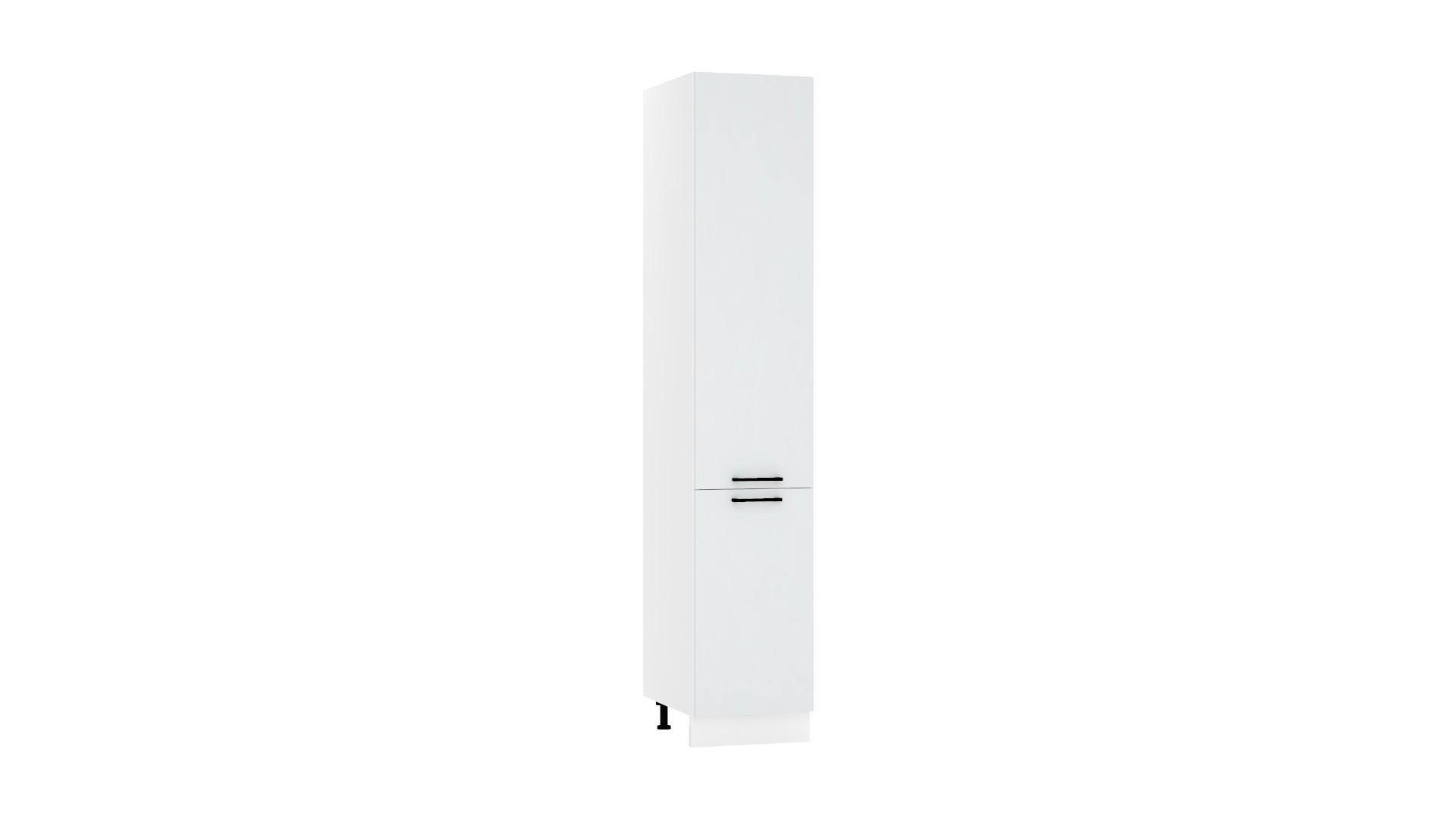 HOCHSCHRANK D40SŁ P/L - Dnoria - Praktische Aufbewahrungseinheit - Hellgrau, Holz/Metall (40/213.3/56cm) - ROYAL24_MARKT