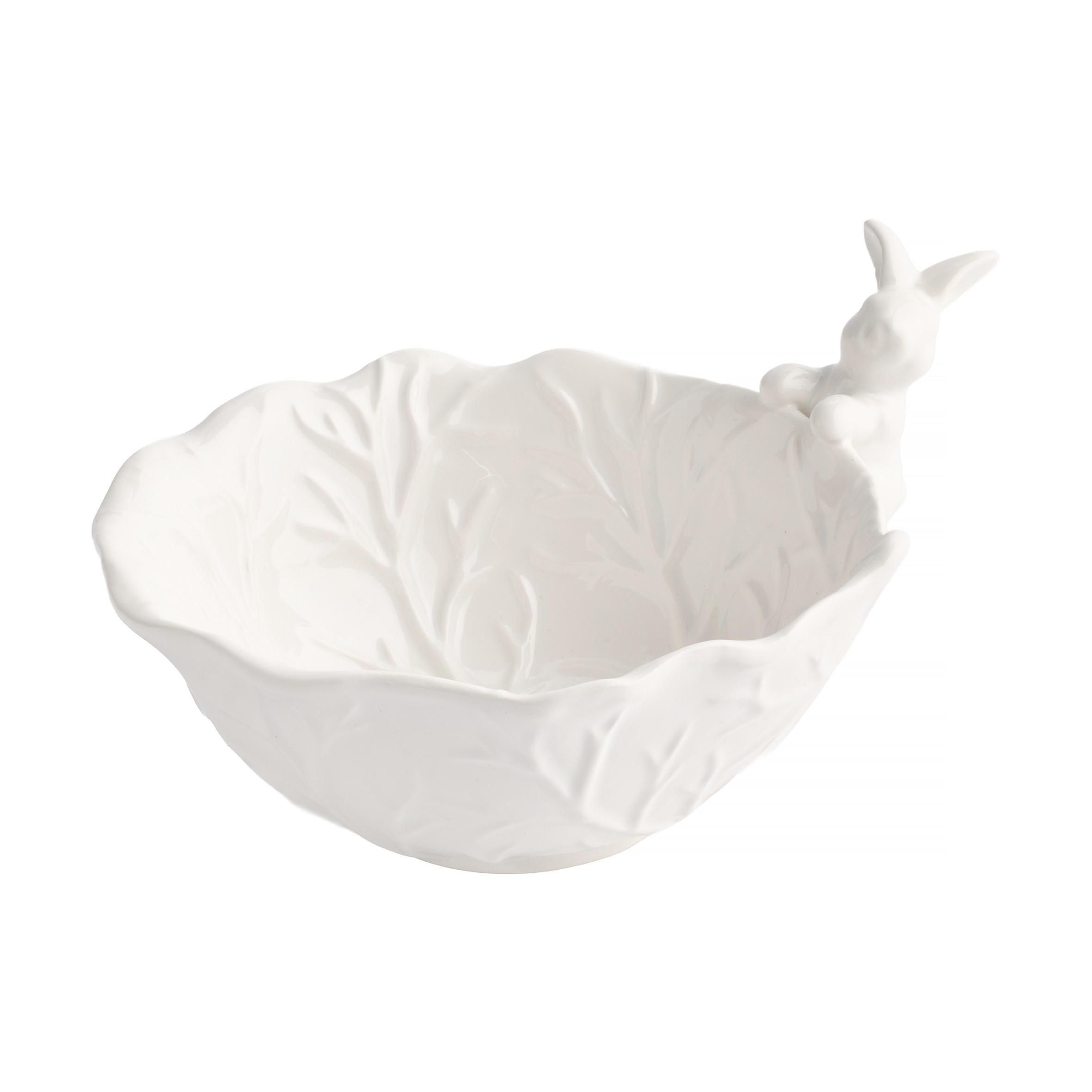 SCHALE Whitebunno - Weiß, Stein (9.5cm) - home&you