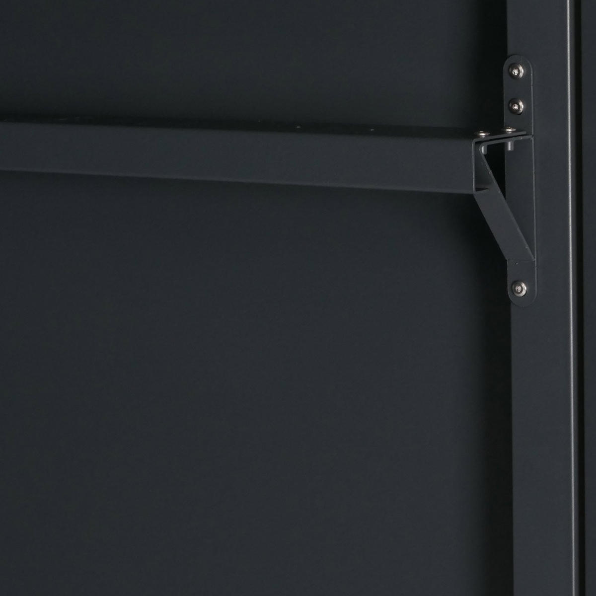 FAHRRADGARAGE 4er 160x222x208cm abschließbar Metall Anthrazit - Anthrazit, Metall (222/160/208cm) - PROREGAL