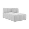 SOFAELEMENT Rechts Bouclé Stoff Grau - Silberfarben/Schwarz, Holzwerkstoff/Kunststoff (101/77/175cm) - Makamii