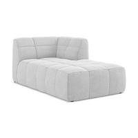 SOFAELEMENT Rechts Bouclé Stoff Grau - Silberfarben/Schwarz, Holzwerkstoff/Kunststoff (101/77/175cm) - Makamii