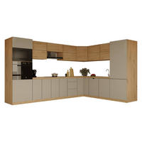 WINKELKÜCHE 360cm x 260cm- Langen KL11-M360 - in Beige /Artisan Eiche - Beige/Eiche Artisan, Holz (620/212/58cm)