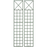 RANKGITTER Trifo - 2er Set antik-grün - Grün, Metall (40/198/2cm) - TPFLiving