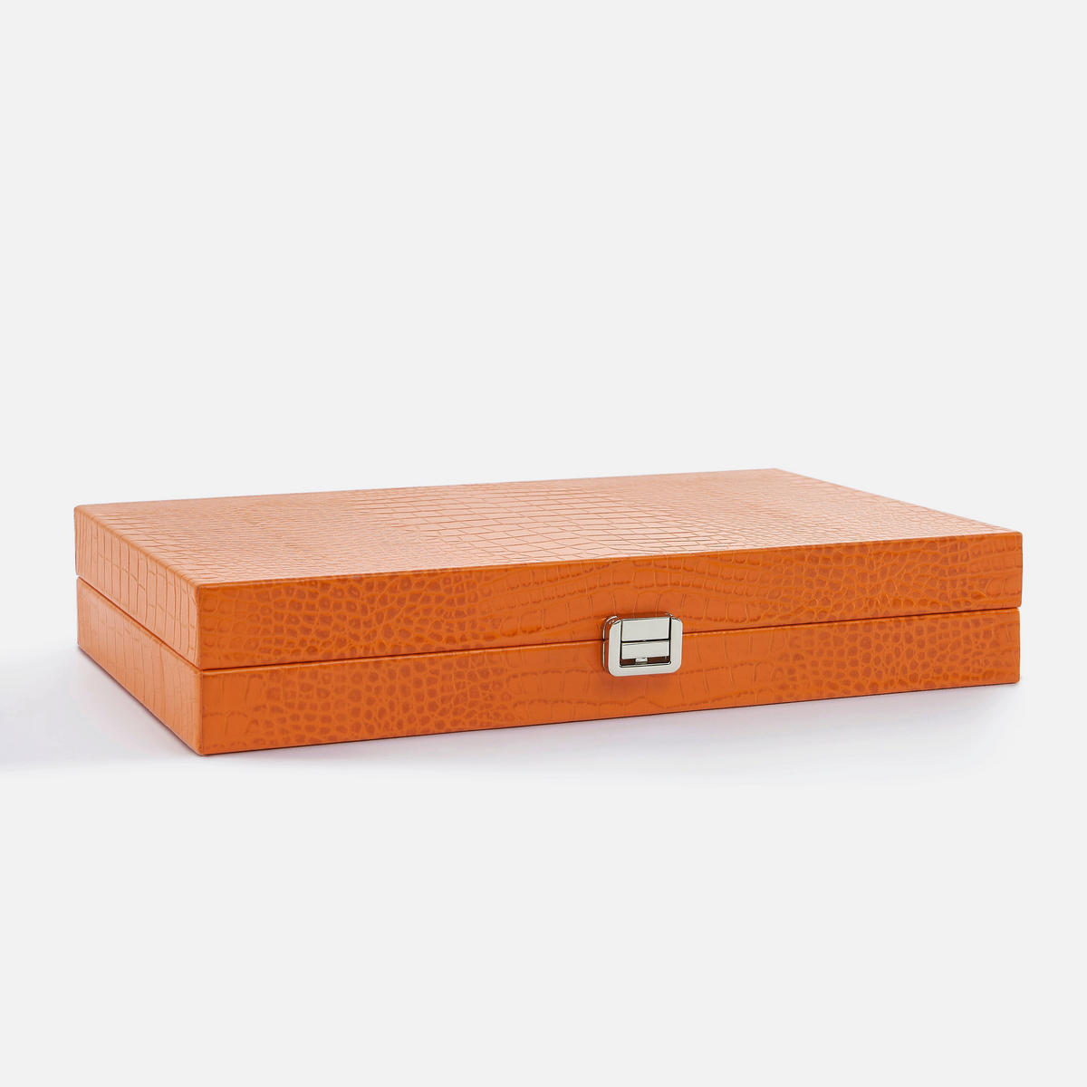 BACKGAMMON – Mittel BACKGAMMON Leder Sonnenorange 38cm - Orange, Leder (38/24cm) - Premium Interiors