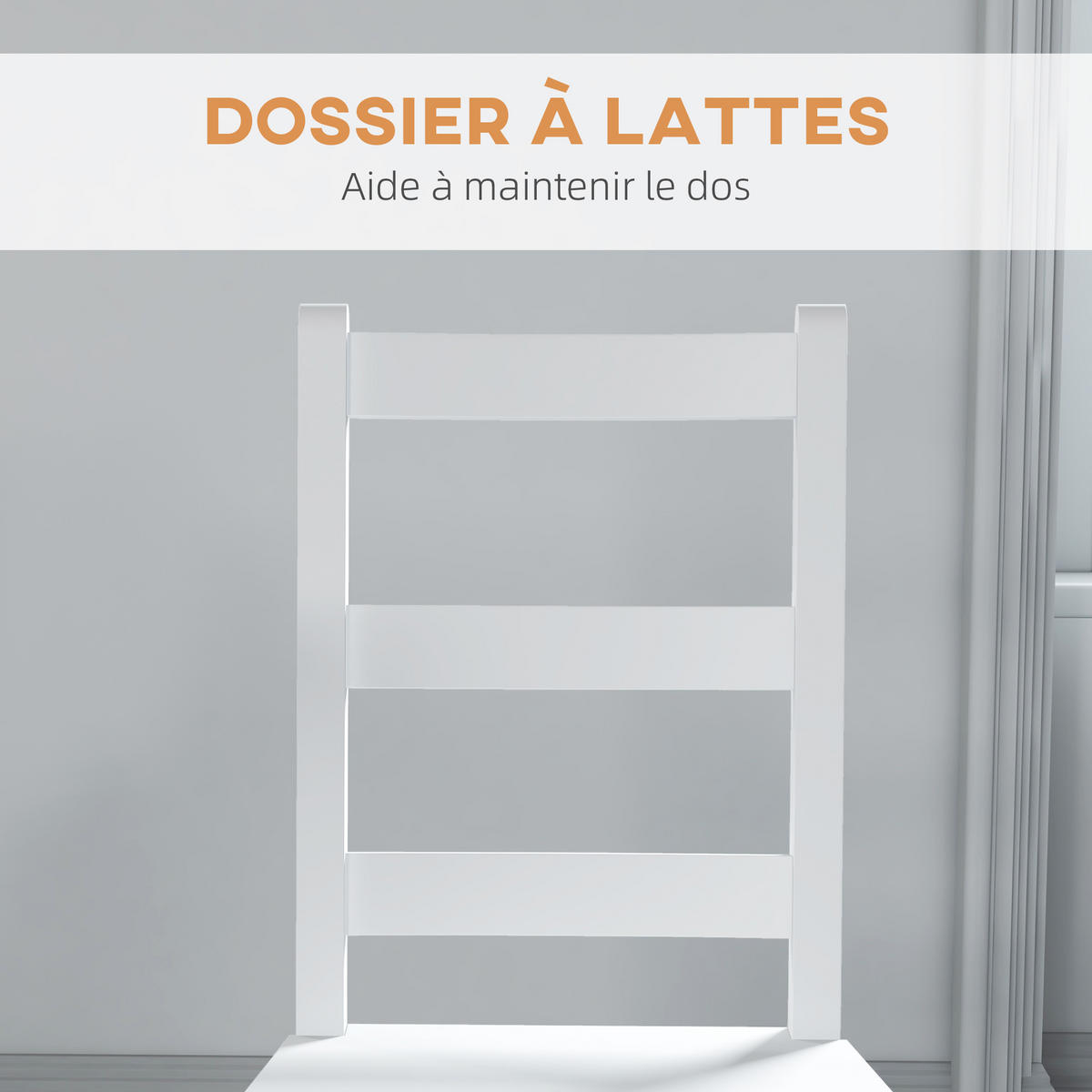 ESSZIMMERSTÜHLE 2er-Set DE-13217 Kiefer massiv mit Lattenrücken Weiß - Weiß, Holz (46/90/41.5cm) - ComfortXL