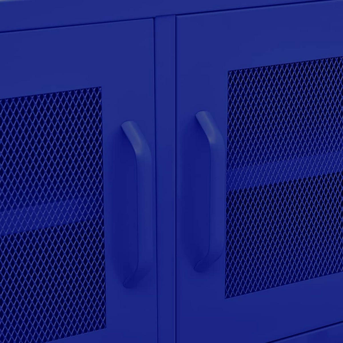 TV-SCHRANK Marineblau 105/35/50 Cm Stahl - Blau, Metall (105/50/35cm) - vidaXL