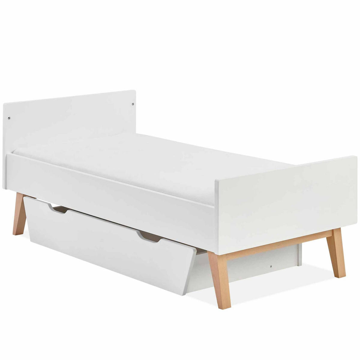 BETTSCHUBKASTEN Dambi - Weiß, Holzwerkstoff (199/18/94cm) - KONSIMO®