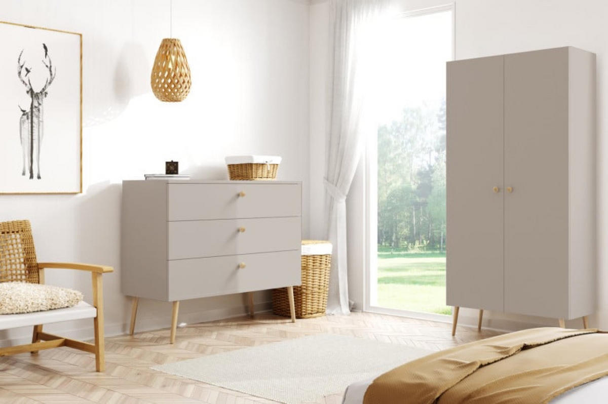 KOMMODE Kaschmir Boho Mit Schubladen - Beige, Holzwerkstoff (100/85/41cm) - Sepro Meble