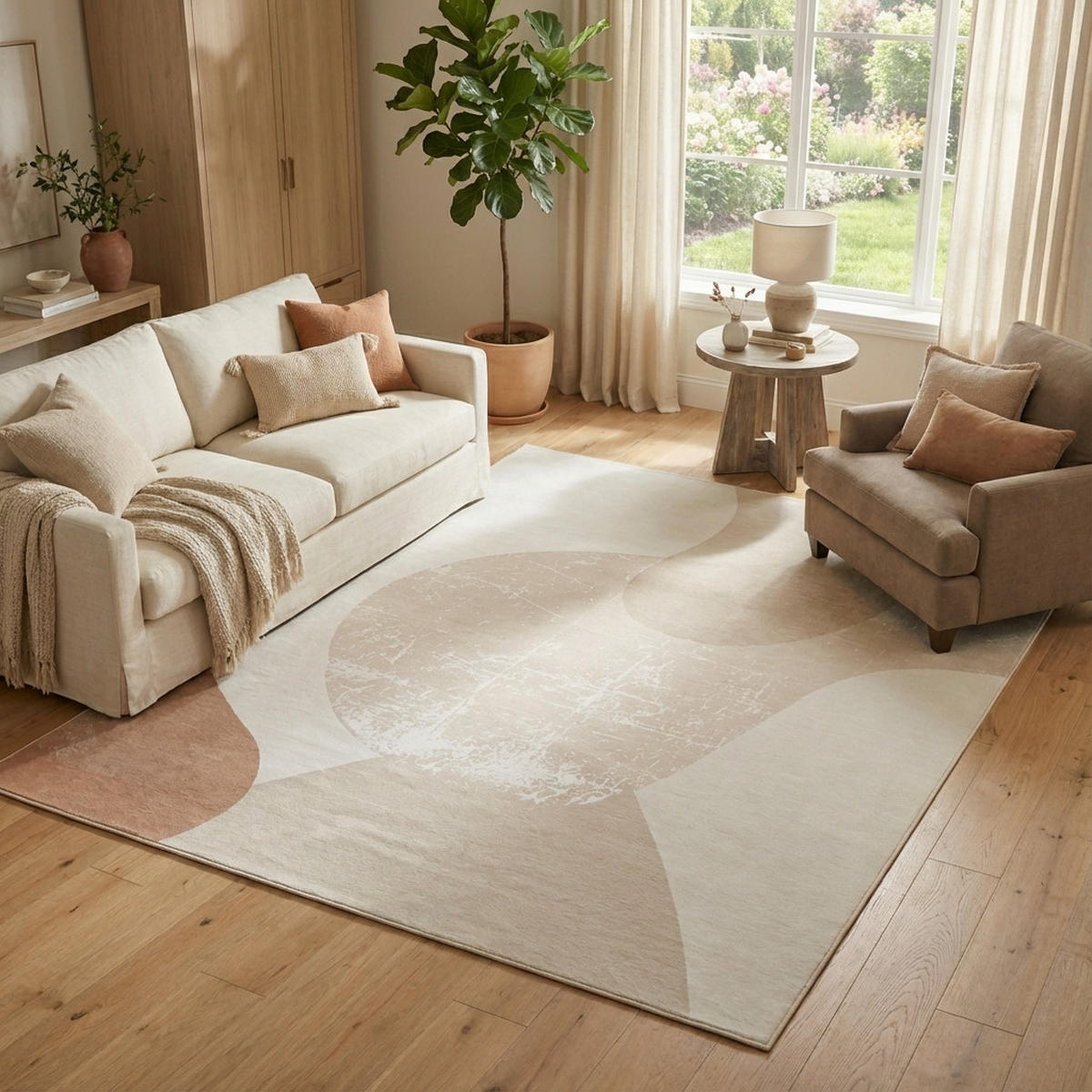 TEPPICH WISP Creme 250/350 cm - Creme, Textil (250/350cm) - Tapiso