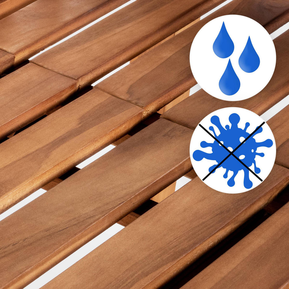 GARTENBANK 150/72 cm Holz Teak - Teakfarben, Holz (150/92/72cm) - CLP