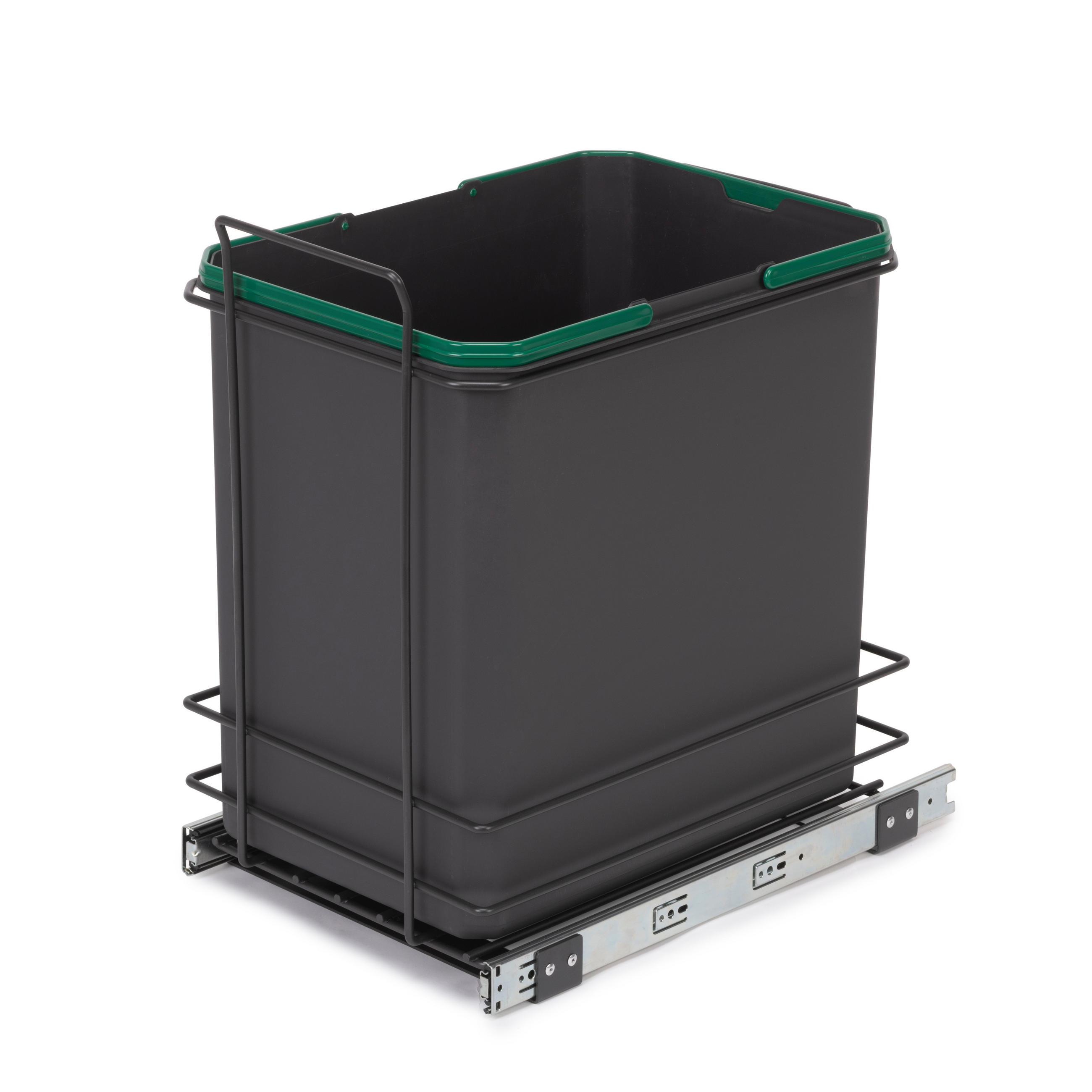 Emuca Recyclingbehälter Anthrazit 30x47.9x45.9 cm