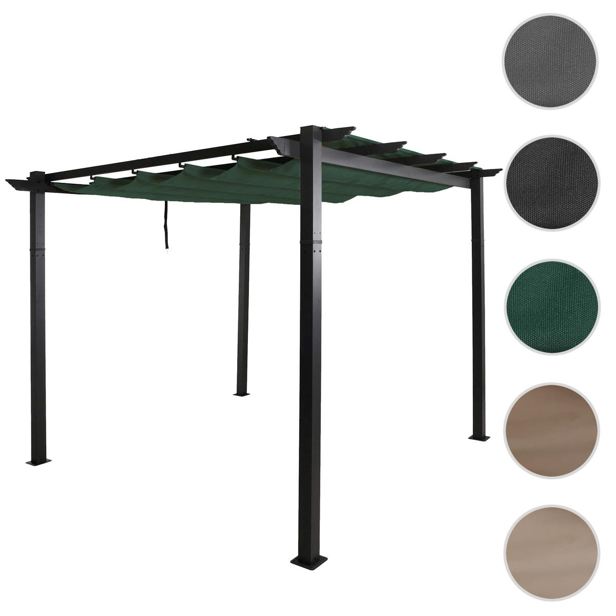 PERGOLA Grün - Grün, Textil (300/240/300cm) - MCW