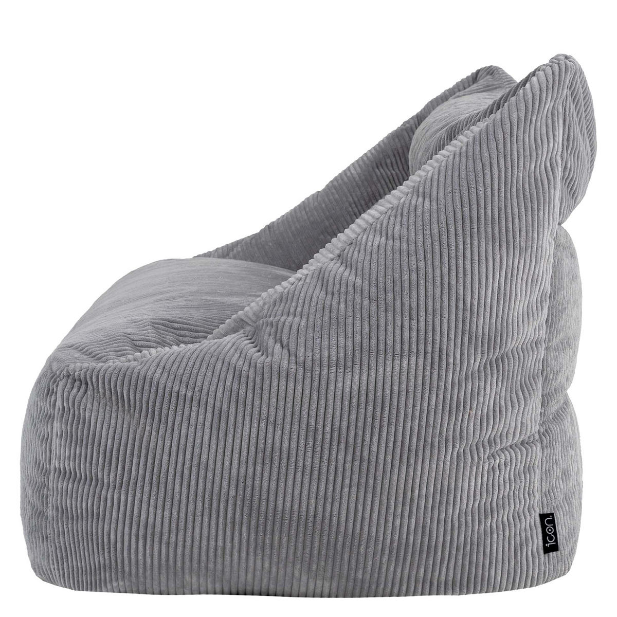 SITZSACK Sofa Cecilia Cord - Grau, Textil (160/70/93cm) - icon