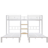 ETAGENBETT 90/200 cm Weiß - Weiß, Metall - Raumix