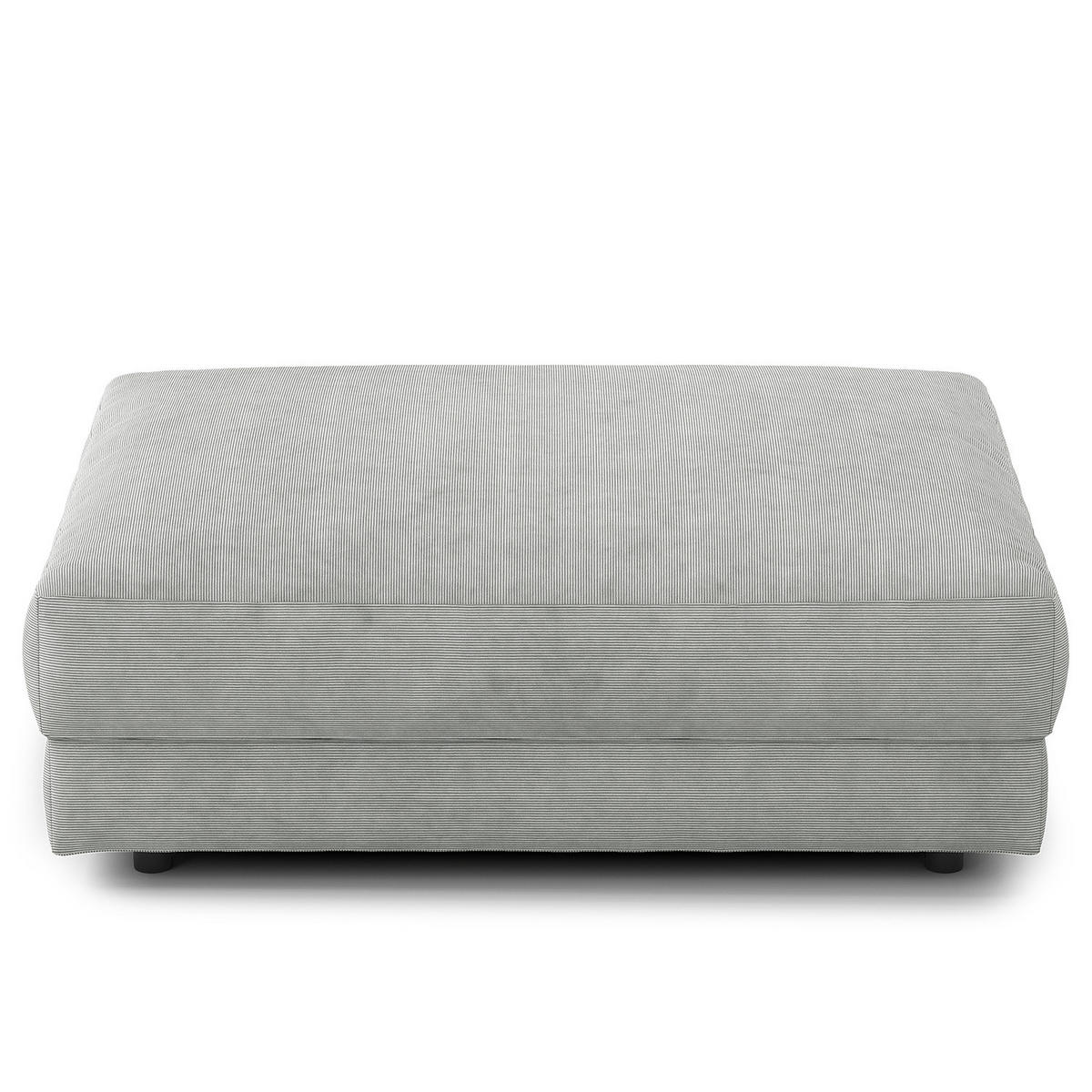 POLSTERHOCKER - Schwarz/Grau, Kunststoff/Textil (105/38/117cm) - home24