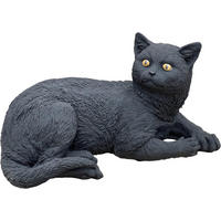 STEINFIGUR schwarzer Kater Salem Katze frostfest Steinguss - Schwarz, Stein (34/18/18cm) - stoneandstyle
