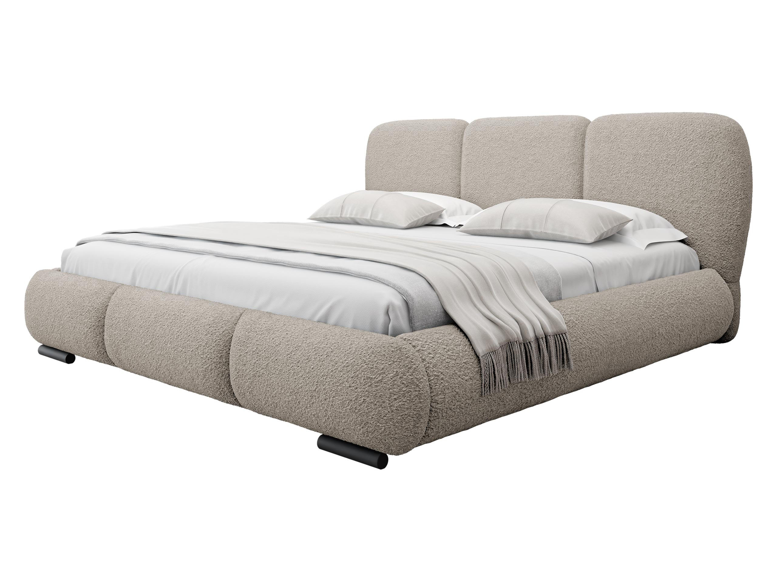 POLSTERBETT Rosa - Eichefarben/Beige, Holz/Textil (140/200cm) - MIRJAN24