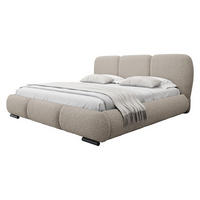 POLSTERBETT Rosa - Eichefarben/Beige, Holz/Textil (200/200cm) - MIRJAN24
