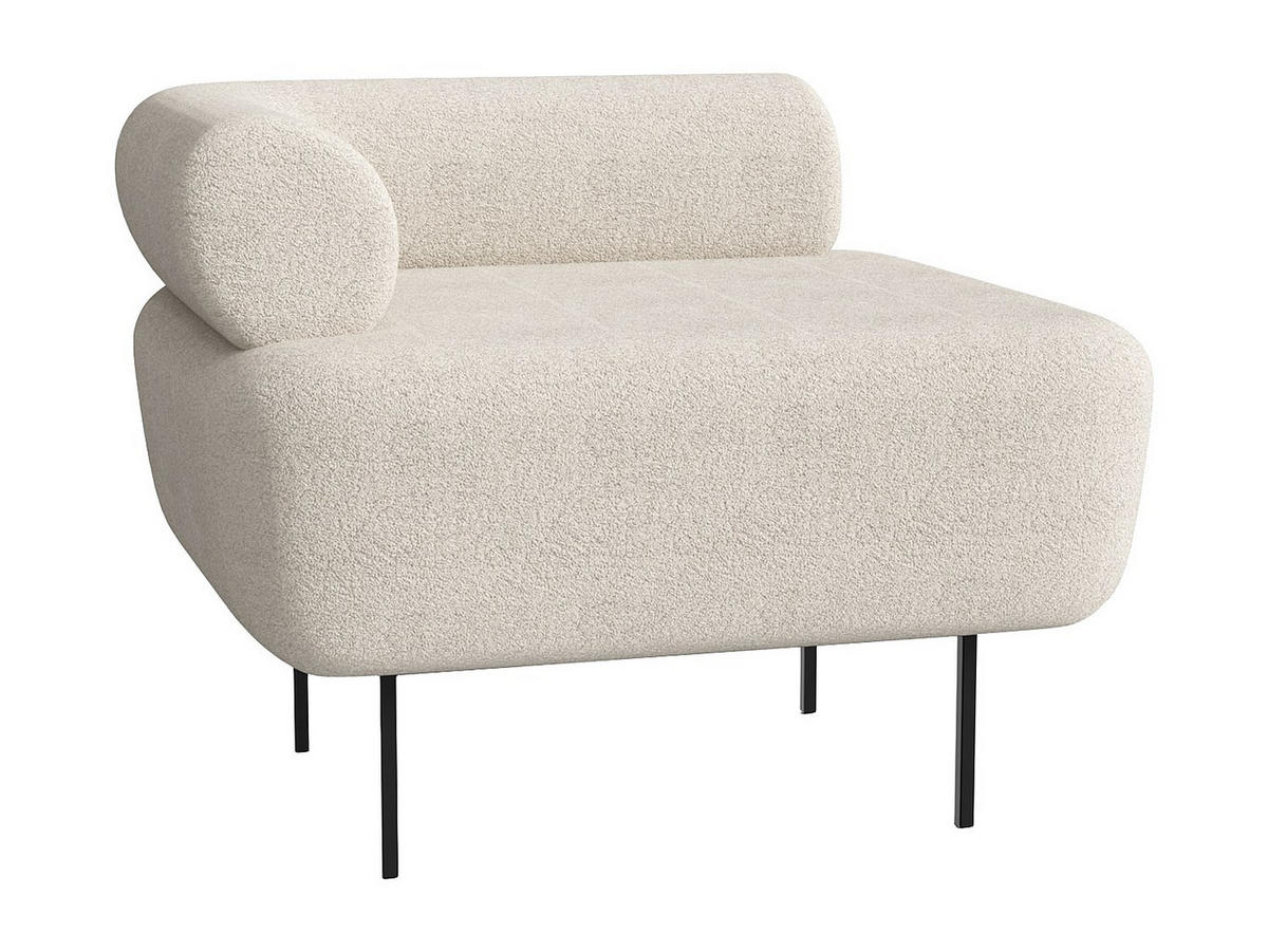 SESSEL mit gerader Rückenlehne - 1 Person - Stoff - Gebrochenes Weiß - - Weiß, Textil (71/62/82cm) - Vente-Unique