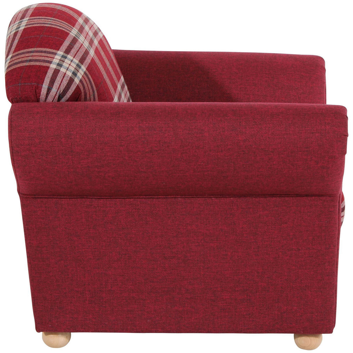 SESSEL Kama Bezug Flachgewebe Buche natur / rot - Rot, Kunststoff (96/85/81cm) - 58aufmkessel