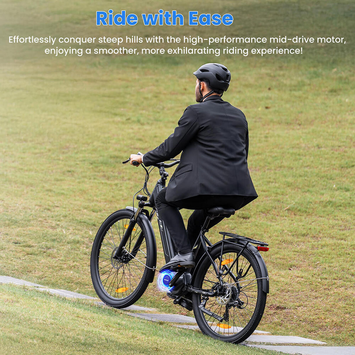 E-BIKE Touroll Urbano 3 – Leistungsstarker Mittelmotor für mühelose Fahrten - Grau, Metall (78cm) - Touroll