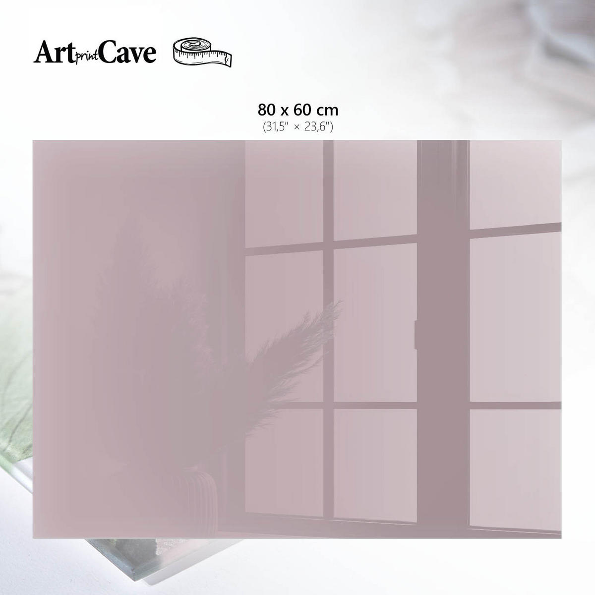 GLASPLATTE 80x60 cm – Pastelllila - Pink, Glas (0.4/80/60cm) - ArtPrintCave