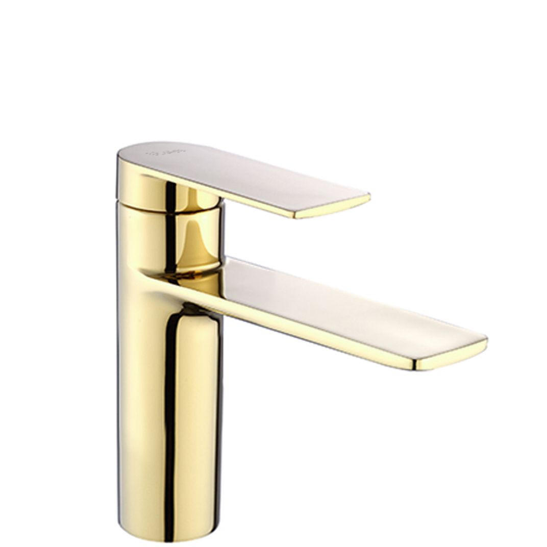 WASCHBECKENARMATUR Rea Storm Gold Low - Goldfarben, Metall (4.2/15/15cm) - REA