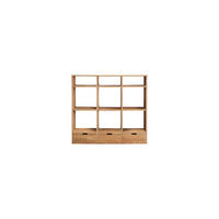 BÜCHERREGAL Miho Rosa aus Eiche - Pink, Holz (120/112/40cm) - Tikamoon