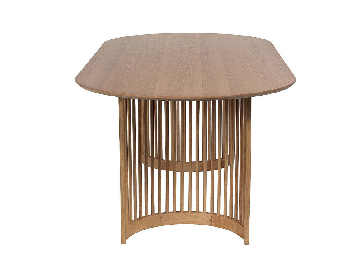 TISCH ohne Ausziehfunktion - 8 -Sitzer - MDF - naturfarben hell - NELIRAM - Naturfarben, Holz (100/220/75cm) - Vente-Unique