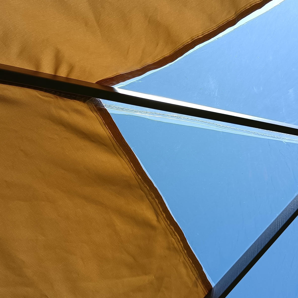 ERSATZDACH 3x3m Sand Clear Top - Beige, Textil (300/19/300cm) - QUICK STAR