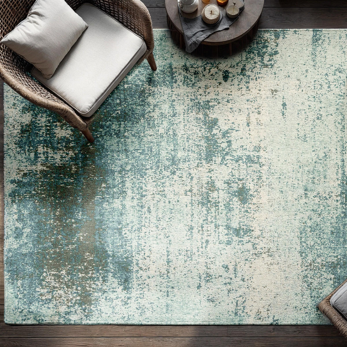 TEPPICH Neptune Virgin Land 170/240 cm - Blau, Textil (170/240cm) - Louis De Poortere