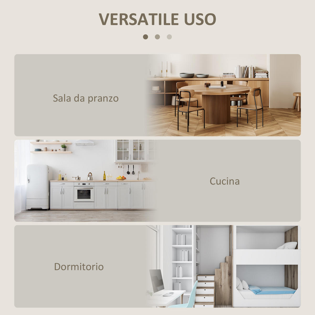 ESSTISCH Eiche 1 Stück - Beige, Metall (104/76/73.7cm) - GiPP