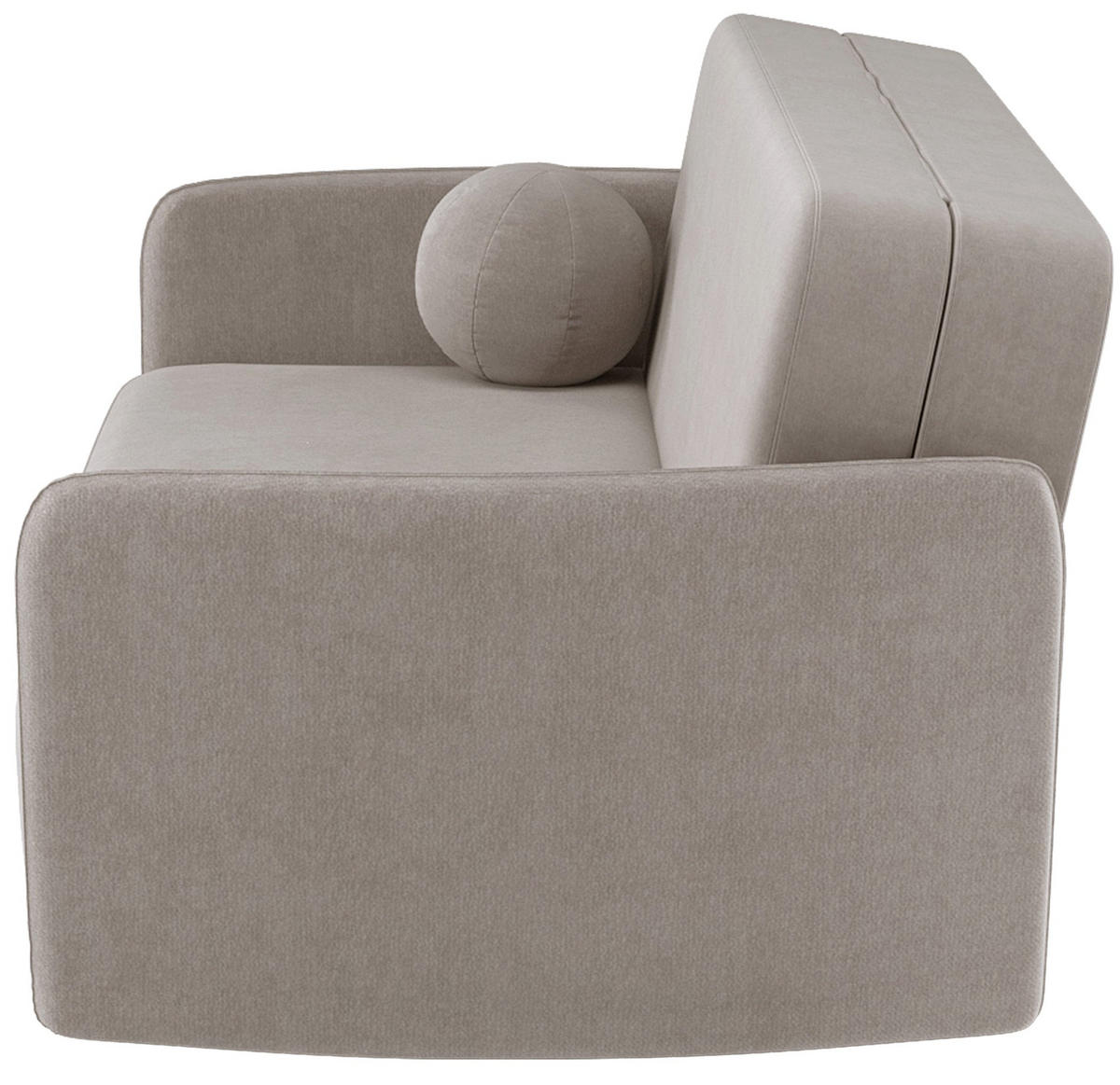 SCHLAFSOFA Paxi 165 cm - Ecru/Schwarz, Holz/Metall (165/84/106cm) - Selsey